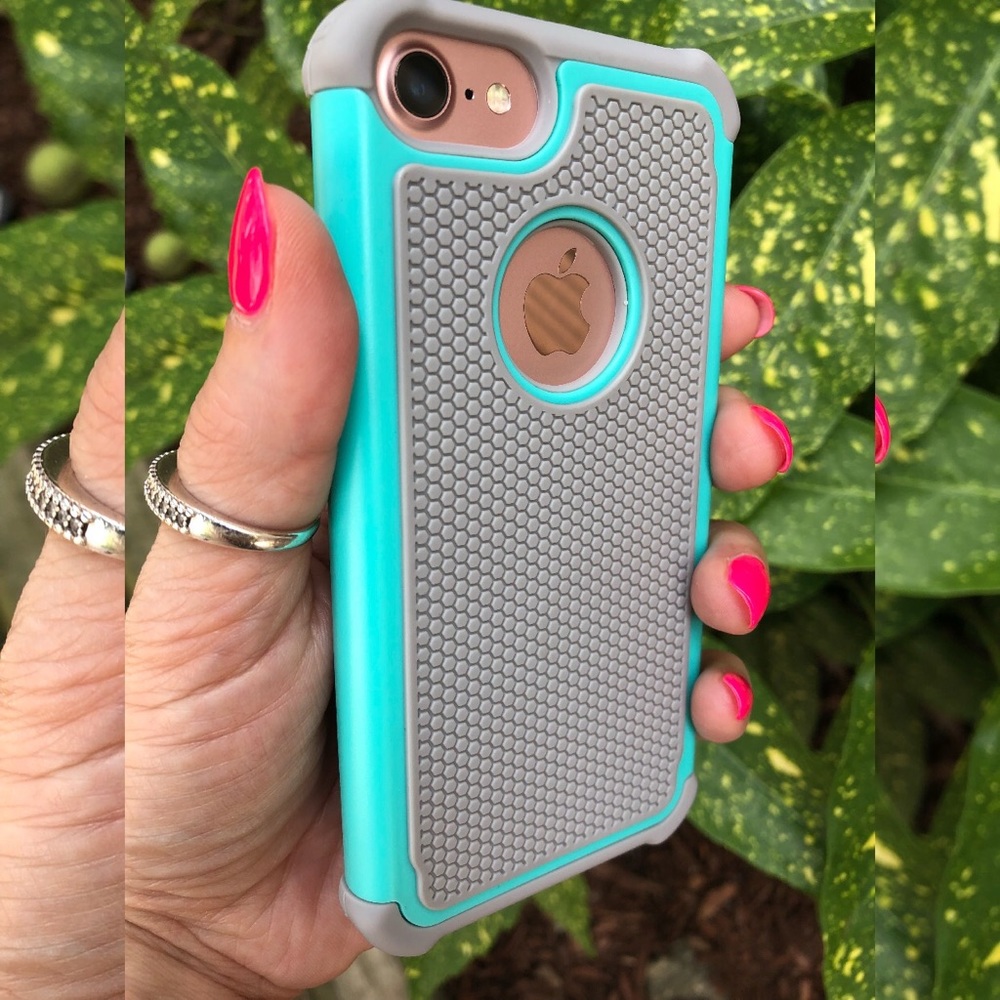 iPhone Turquoise Hybrid Case - Picture 2 of 7